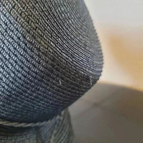 Scala Pronto Women's Black Paper Packable Sunhat w Band and Logo Plate - Picture 3 of 9